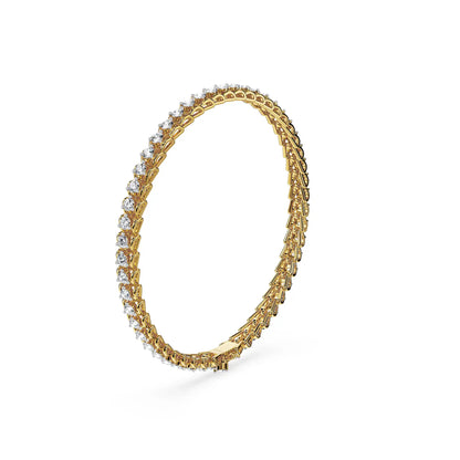 Grace of Luster Lab Grown Diamond Tennis Bracelet - side view