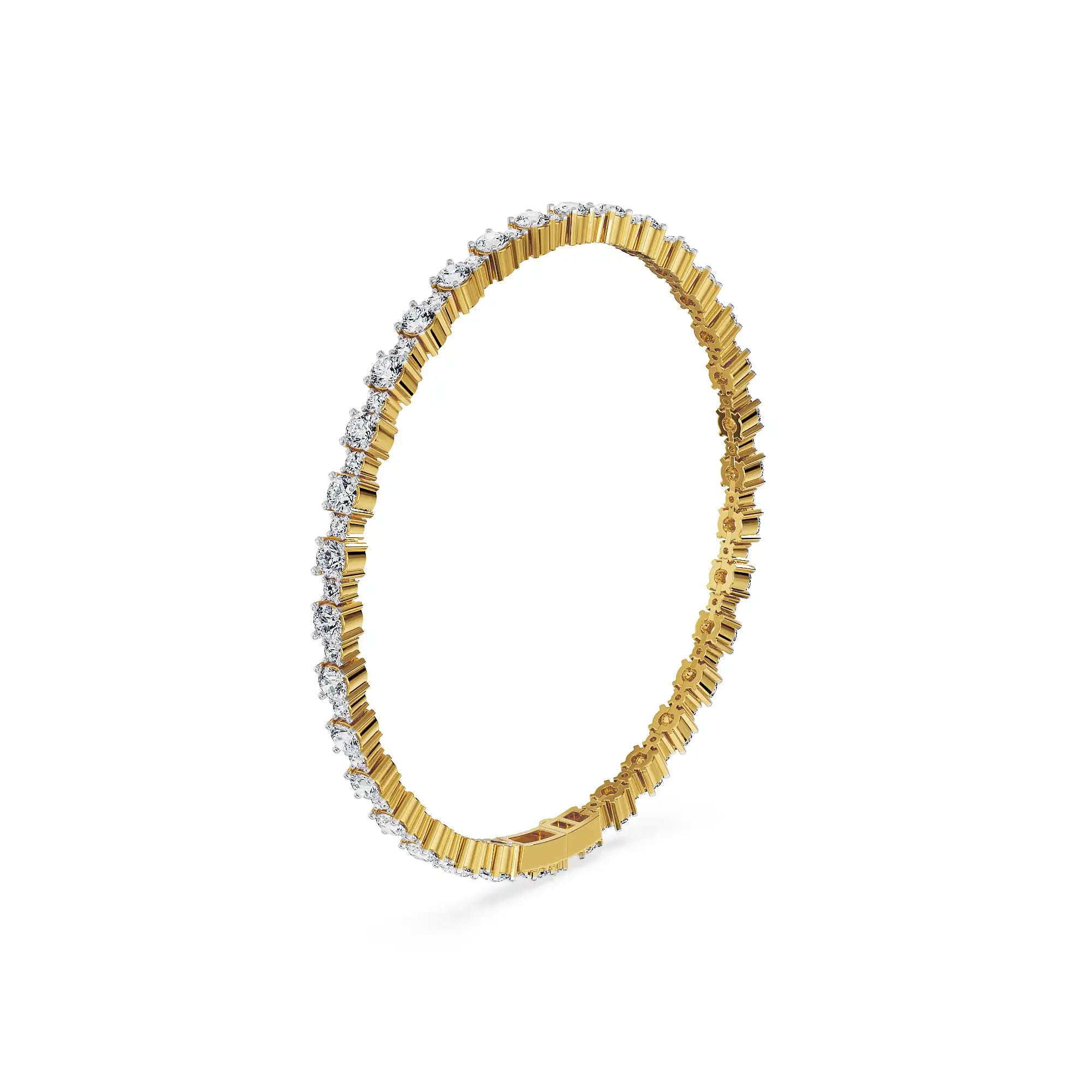 Eternal Glam Lab Grown Diamond Tennis Bracelet - side view