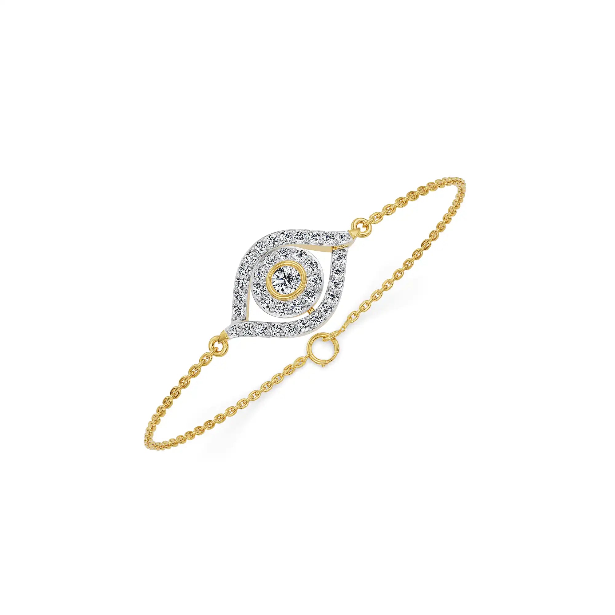 Astra Evil Eye Lab Grown Diamond Bracelet