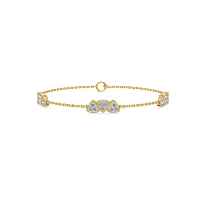 Tria Bloom Lab Grown Diamond Bracelet
Front View
