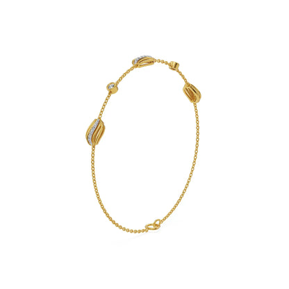 Serene Wave Lab Grown Diamond Bracelet
Side View