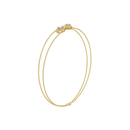 Infinite Grace Pear Lab Grown Diamond Bracelet
Side View