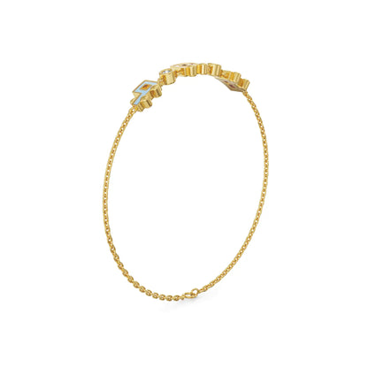 Whimsical Wanderlust Lab Grown Diamond Bracelet
Back View