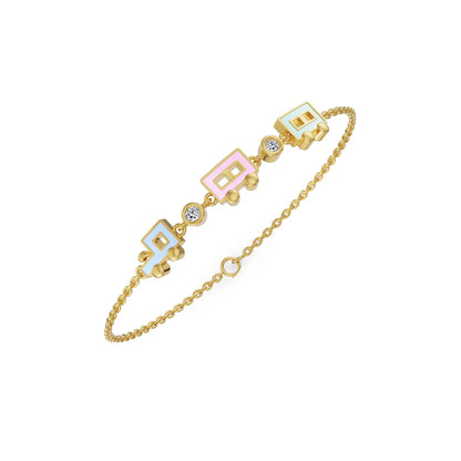 Whimsical Wanderlust Lab Grown Diamond Bracelet
Top View