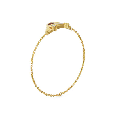 Beetle Joy Lab Grown Diamond Bracelet
Back View