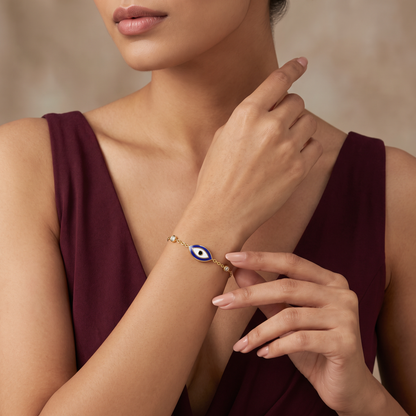 Iris Evil Eye Lab Diamond Bracelet