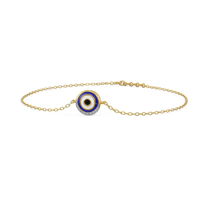 Enchanted Evil Eye Lab Diamond Bracelet - side view