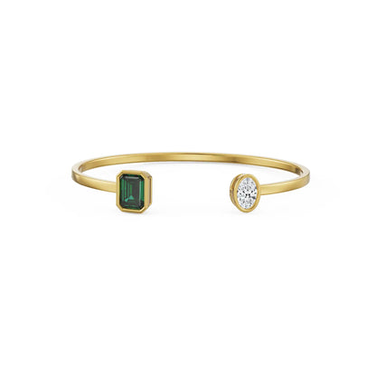 Duo Edge Lab Grown Diamond Bracelet
Front View