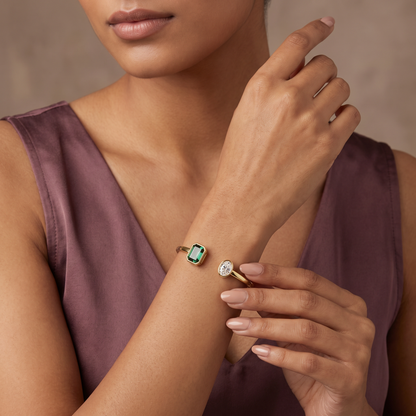 Duo Edge Lab Grown Diamond Bracelet