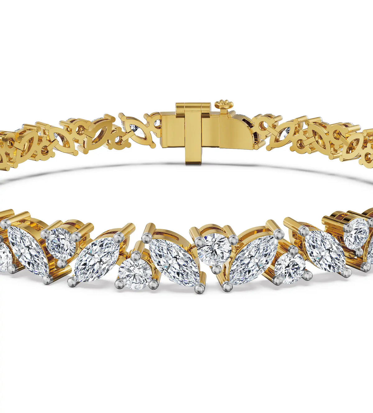 Wave Lab Grown Diamond Bracelet