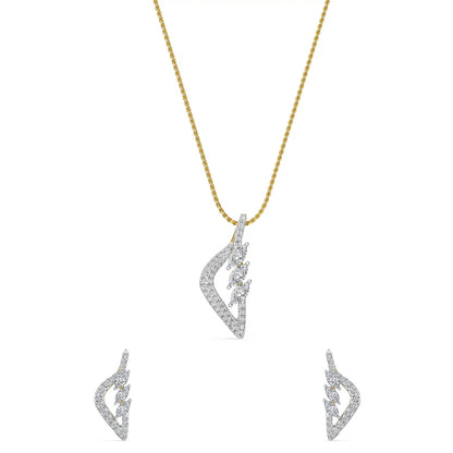 Prism Marquise Lab Grown Diamond Pendant Set