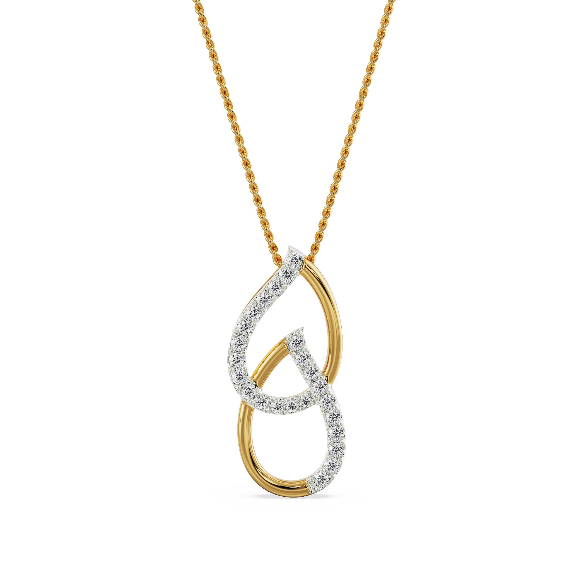 Regal Pear Lab Grown Diamond Pendant Set