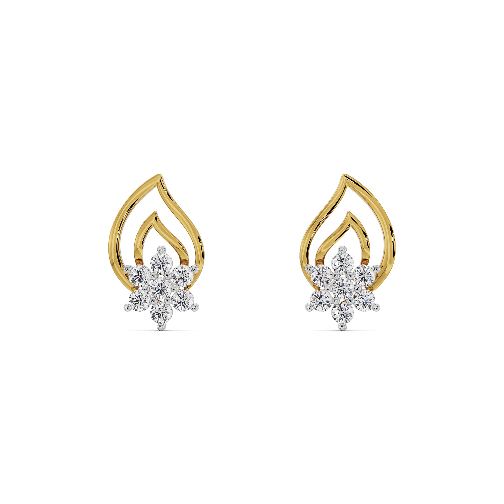 Mosi Leaf Lab Grown Diamond Pendant Set