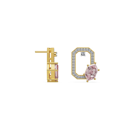 Crimson Poise Lab Grown Diamond Pendant Set