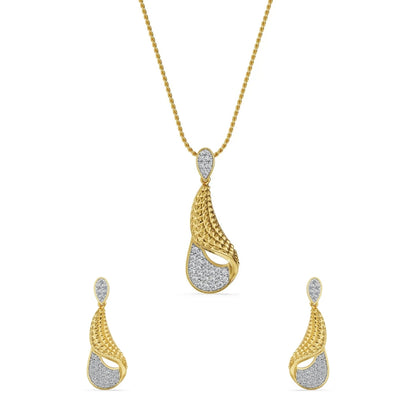 Petal Aura Lab Grown Diamond Pendant Set