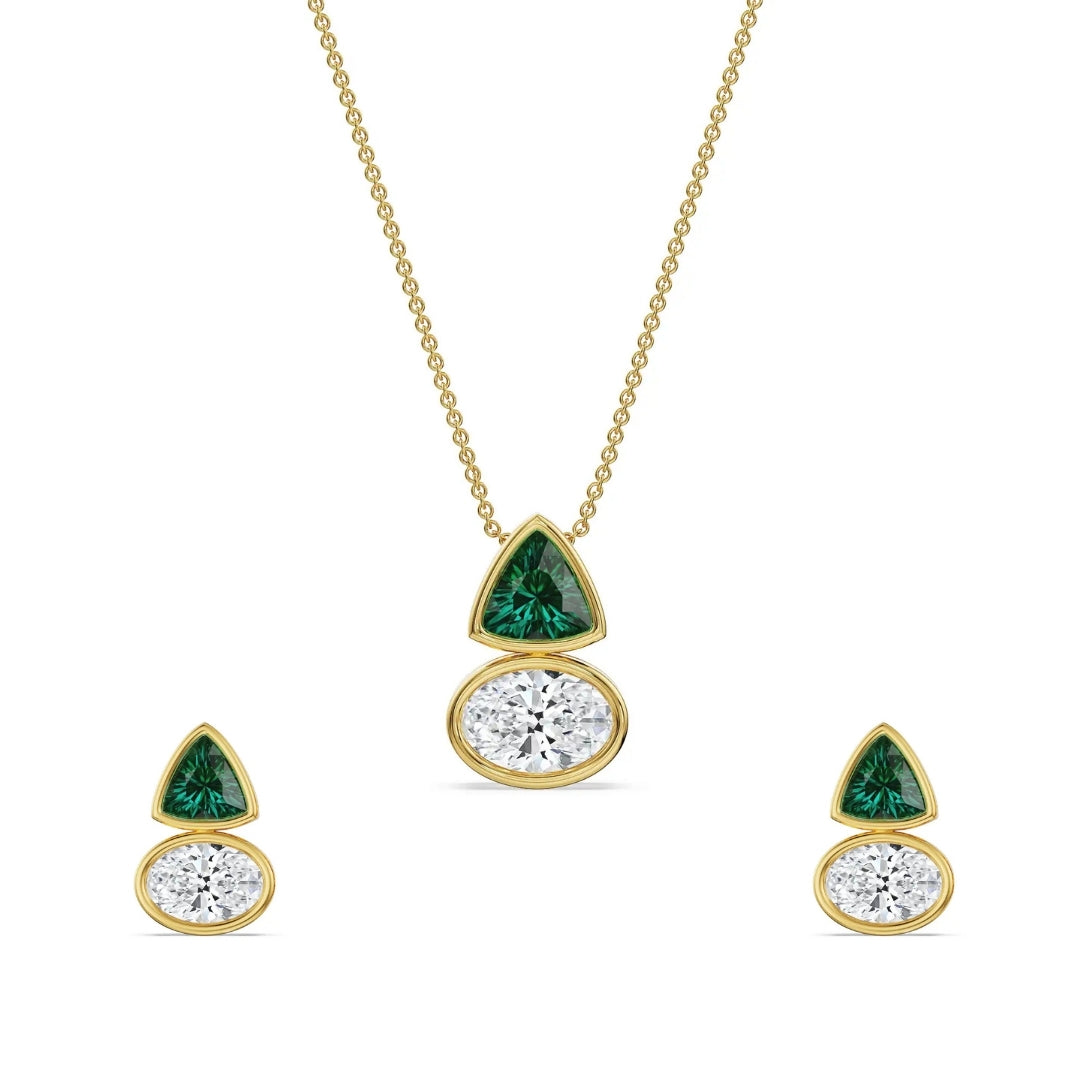 Curve Crush Lab Grown Diamond Necklace Set
