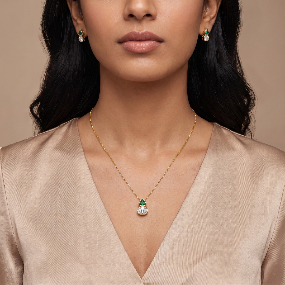 Curve Crush Lab Grown Diamond Necklace Set