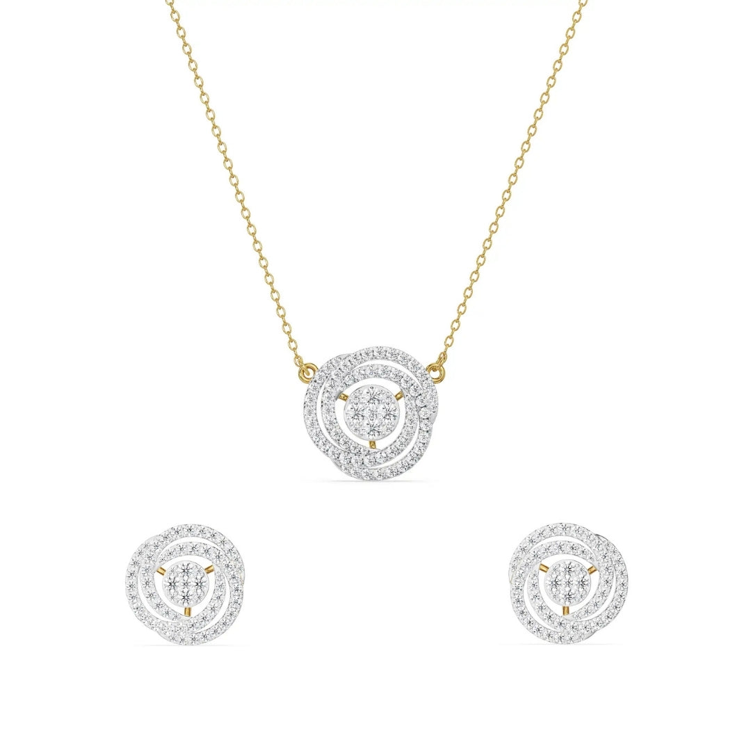 Circle of Life Lab Grown Diamond Necklace Set