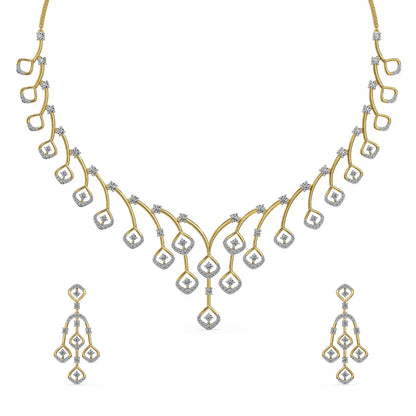 Vallari Lab Grown Diamond Necklace Set