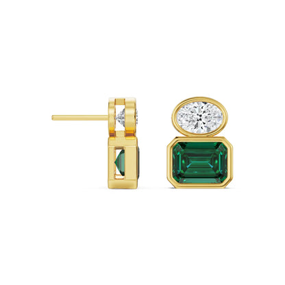 Emerald Pop Lab Grown Diamond Necklace Set