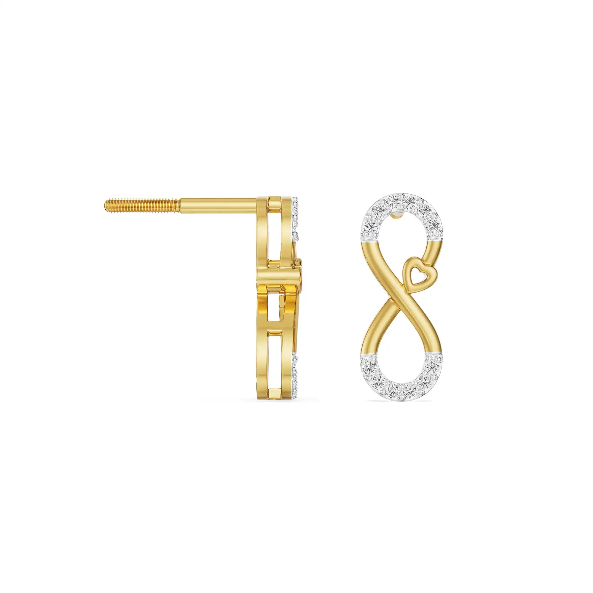Infinity Suhana Lab Grown Diamond Necklace Set