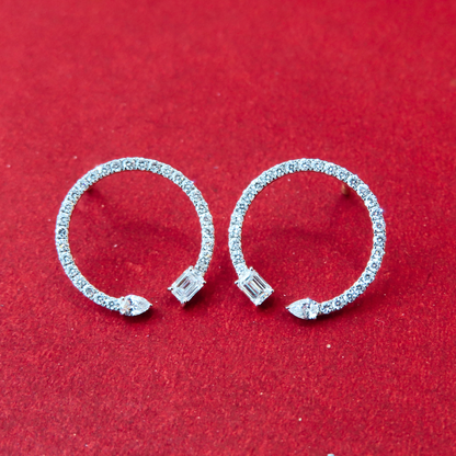 Brekie Hoop Lab Grown Diamond Earrings