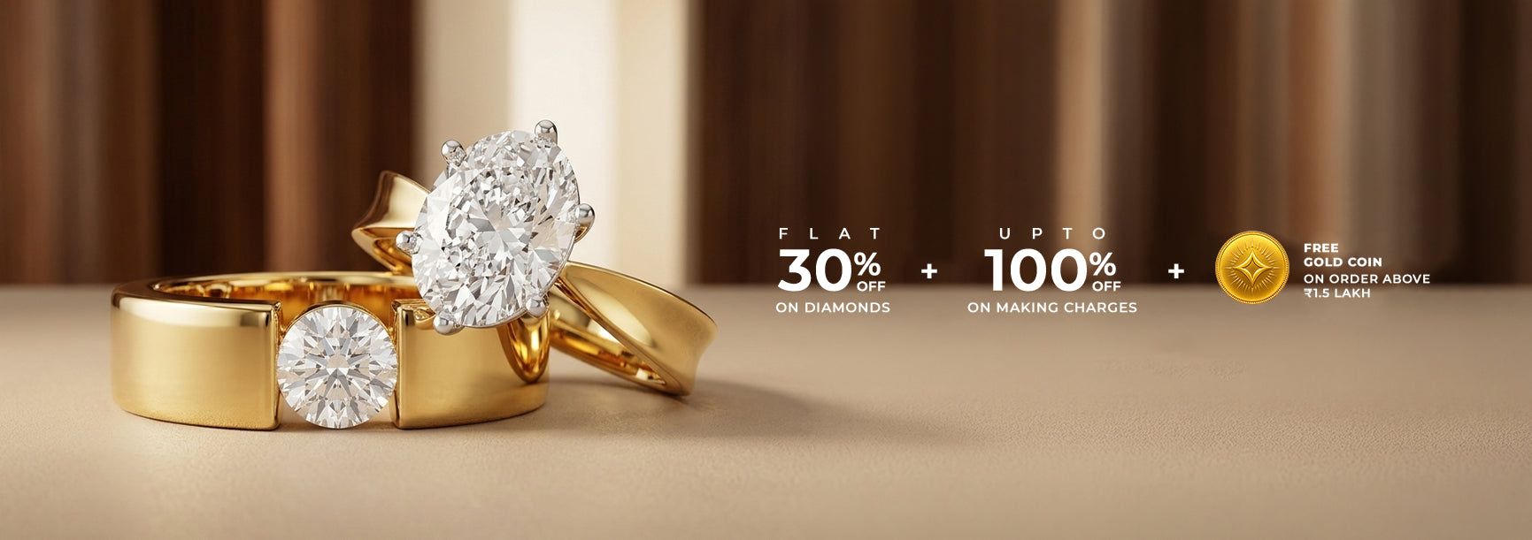 Couple Rings Mobile Banner