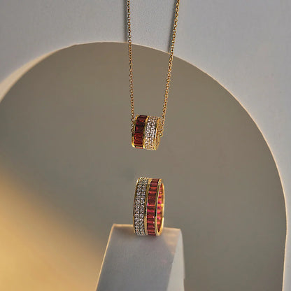 Drum Ruby Lab Grown Necklace_in_stock