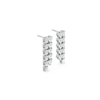 Valentina Diamond Earrings Side view