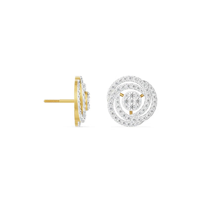 Circle of Life Diamond Studs 9KT