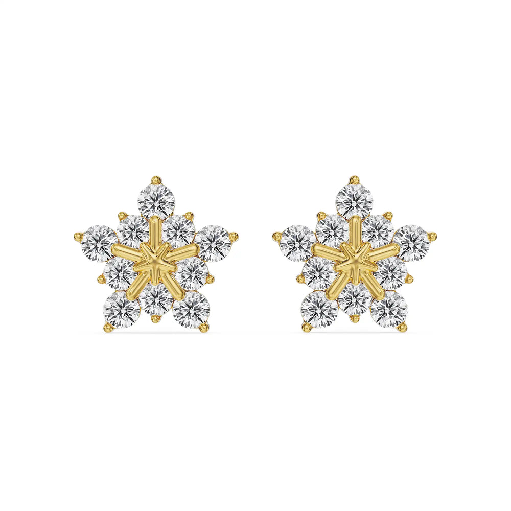 Daisy Drop Lab Grown Diamond Earring
