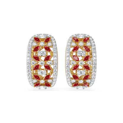 Convertible Tira Lab Grown Diamond Earrings - front view