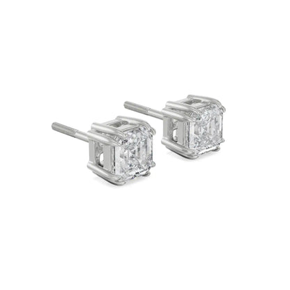 0.5 CT Asscher Lab Grown Diamond Studs - Right View