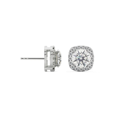 0.25 CT Tisha Lab Grown Diamond Studs - perspective view