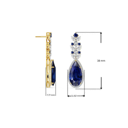 Indigo Ice Lab Grown Diamond Earrings 9KT