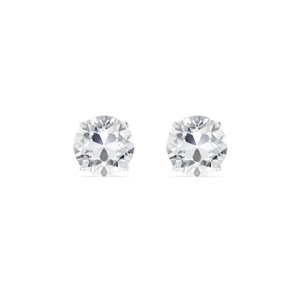 Hidden Halo Lab Grown Diamond Studs - front view in 9KT
