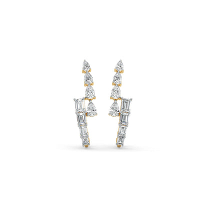 Axis Spark Lab Grown Diamond Earrings - front view
