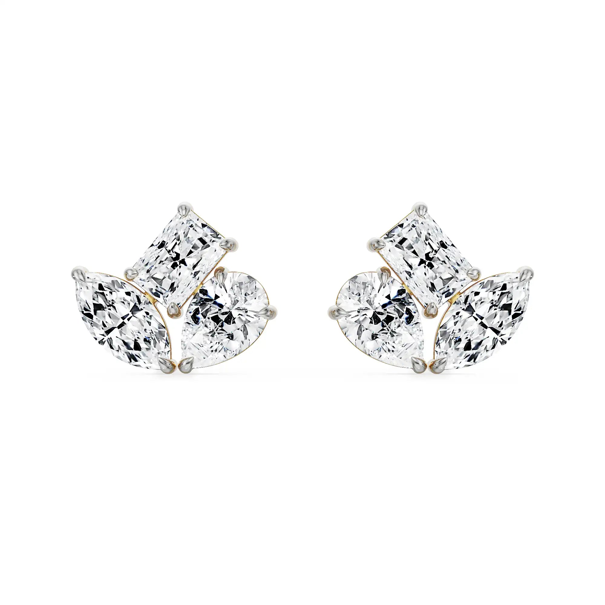 Traya Lab Grown Diamond Studs - front view