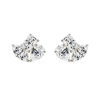 Traya Lab Grown Diamond Studs - front view