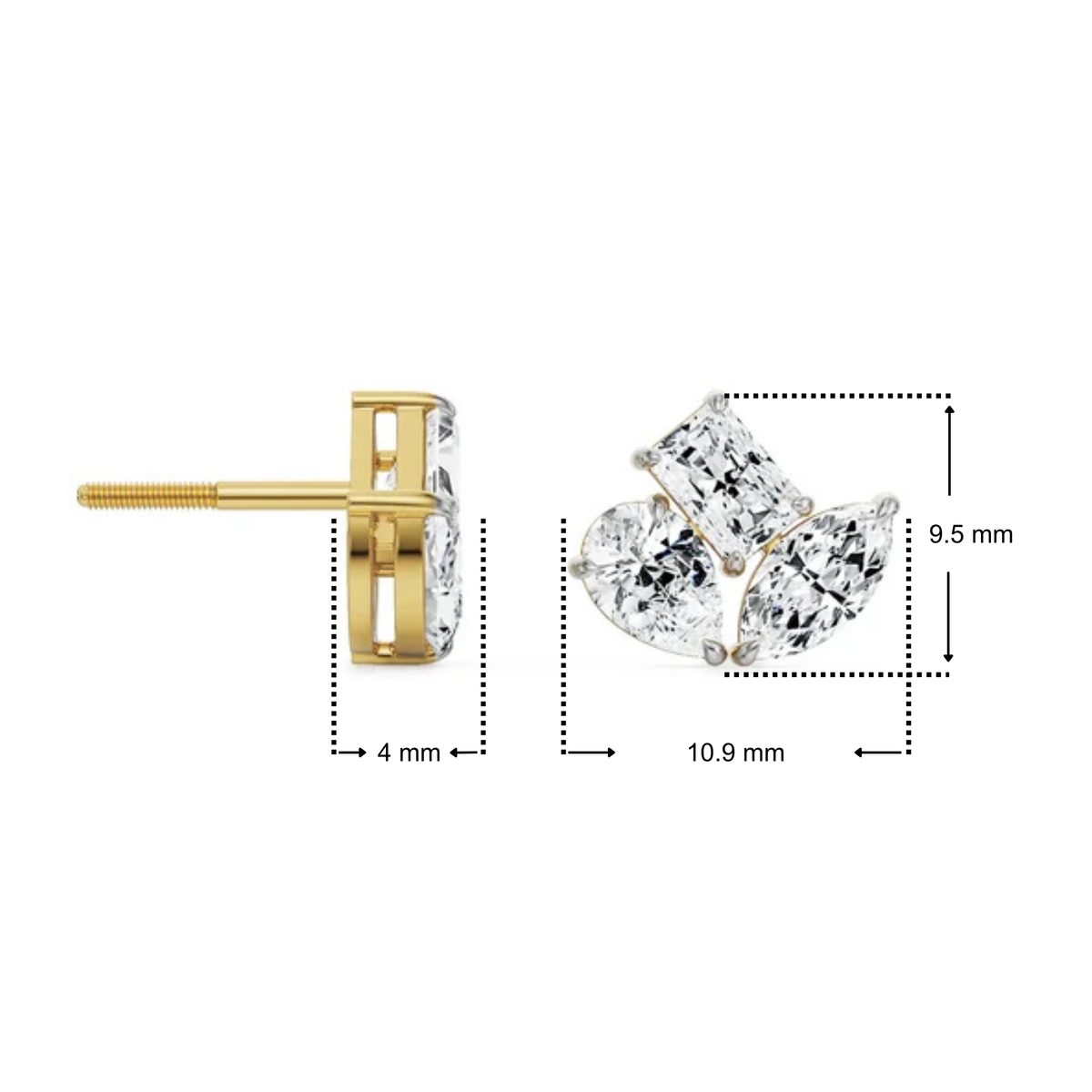 Traya Lab Grown Diamond Studs
