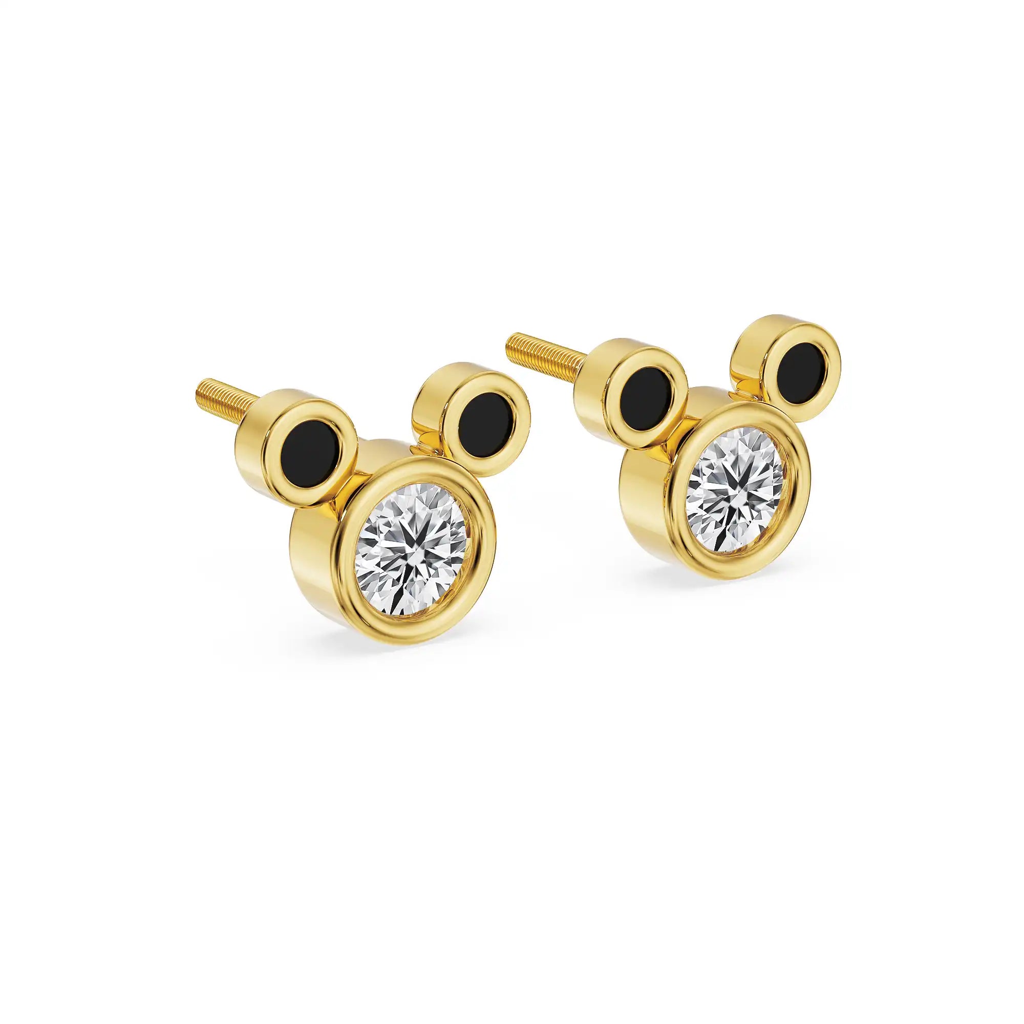 Minnie Lab Grown Diamond Studs - side view
