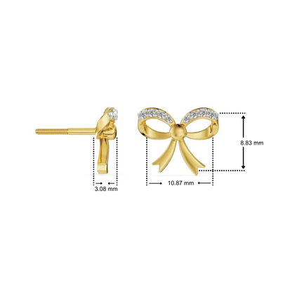 Beloved Bow Lab Grown Diamond Studs