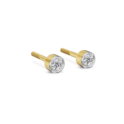 Twinkle Dots Lab Grown Diamond Studs - side view