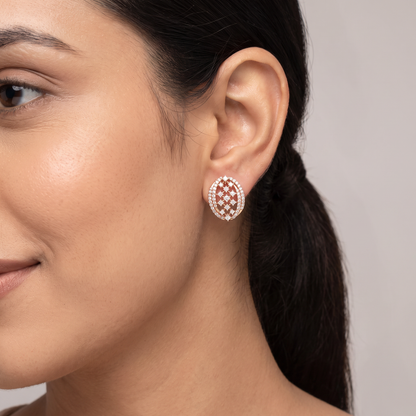 Regal Weaves Lab Grown Diamond Earrings