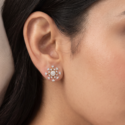 Galaxy Blossom Lab Grown Diamond Earrings