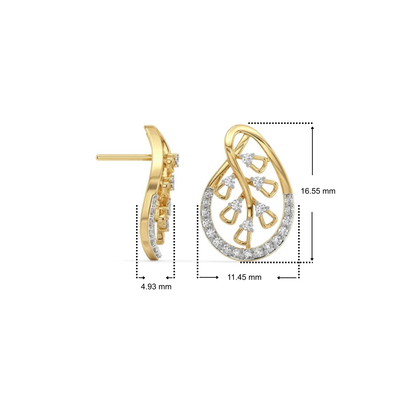 Teardrop Glow Lab Grown Diamond Earrings