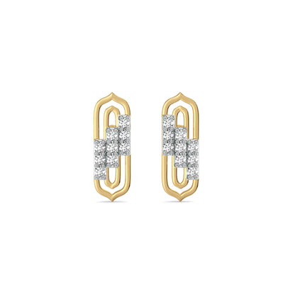 Fusion Lab Grown Diamond Earrings - front view
