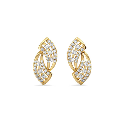 Aurelia Lab Grown Diamond Earrings - front view