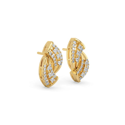 Aurelia Lab Grown Diamond Earrings - side view