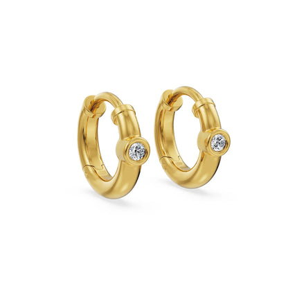 Tiny Tots Lab Grown Diamond Hoops
Side View